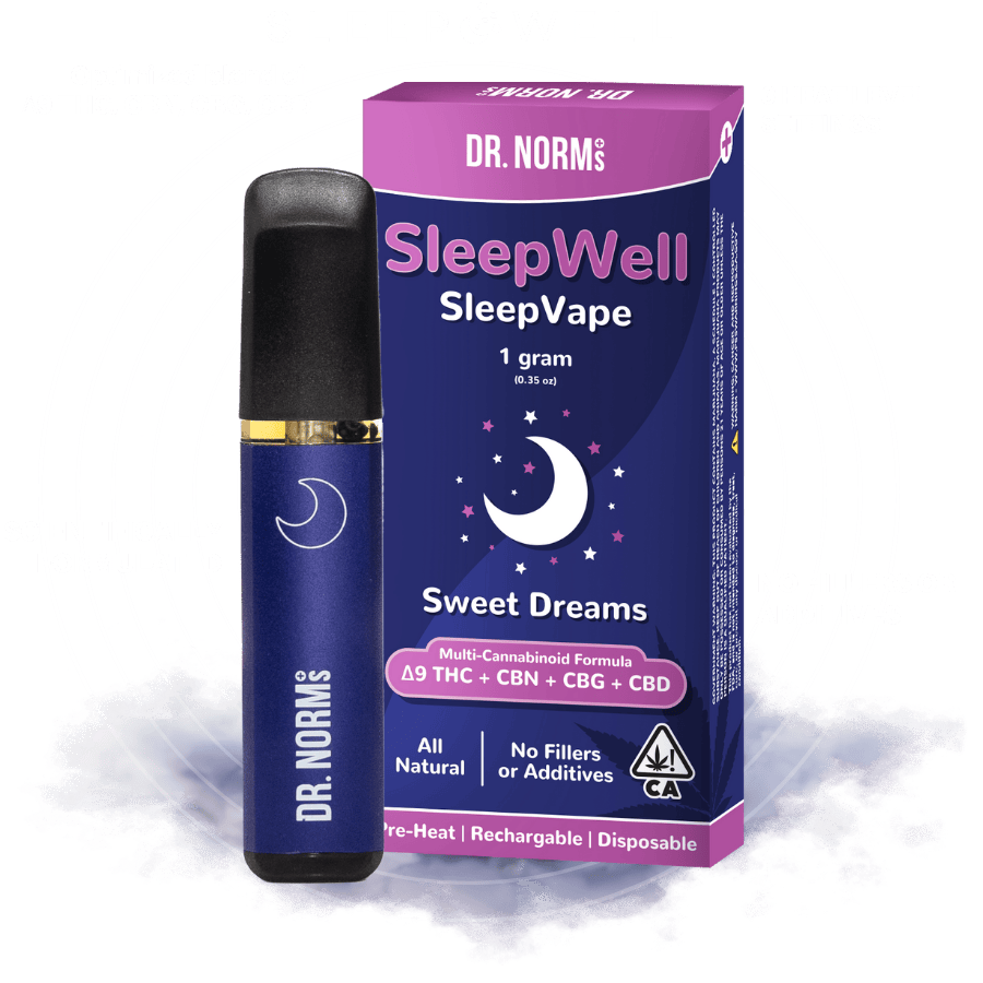 Dr. Norm's SleepWell: Cannabis Vape & Elderberry Gummies for
